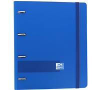 Oxford &you carpeta 4 anillas europeanbinder polyfoam c/ recambio 100h 5x5 a4+ azul marino