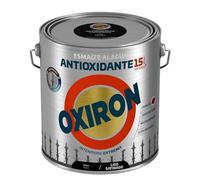 OXIRON Esmalte antioxidante al agua Liso Satinado Negro 2,5L