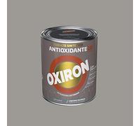 OXIRON Esmalte Antioxidante Liso Efecto Forja Gris Acero 750 ml