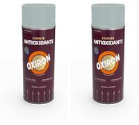 OXIRON Esmalte Antioxidante Spray Liso Brillante, Gris perla, 400 ml, el embalaje puede variar (Paquete de 2)