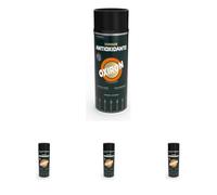 OXIRON Esmalte Metálico Antioxidante Spray Liso Satinado Negro 400 ml, El embalaje puede variar (Paquete de 4)