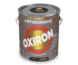 Oxiron Esmalte sintético metálico antioxidante negro liso efecto forja 4 l