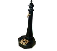 OXIRON Fuente de Jardín con Bambú, Grifo de Latón y Base