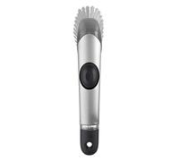 OXO Cepillo dispensador de jabón de Acero Inoxidable, Acero Inoxidable, 10 Pulgadas