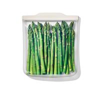 OXO Good Grips Bolsa reutilizable de silicona, 1,8 L, Color avena