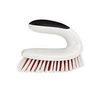 OXO Good Grips Cepillo Multiusos con cerdas Fuertes, Mango ergonómico Antideslizante, Contorneado para Nudillos, Ideal para Juntas, alfombras y Superficies