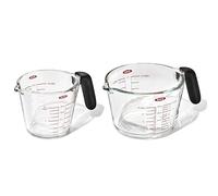 OXO Good Grips - Juego de tazas medidoras de vidrio de 2 y 4 tazas