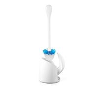 OXO Good Grips Kit de escobilla y escobillero para Inodoro, Color Blanco
