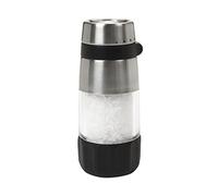 OXO Good Grips - Molinillo de sal de acero inoxidable, sin derrames, color negro