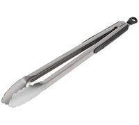 OXO Good Grips Pinzas de bloqueo de acero inoxidable de 40,64 cm | Alcance extralargo, ideal para asar y freír, lazo para colgar para almacenamiento, apto para lavavajillas