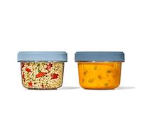 OXO Good Grips – Contenedores herméticos Twist & Stack 550 ml, apilables, tapas universales, paq. 2