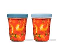 OXO Good Grips Contenedor Twist & Stack 900 ml – Hermético, Apilable, Paquete de 2
