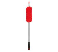 Good Grips 3-in-1 Limpiador de Largo Alcance de Microfibra Extensible Sistema con Cabezales Intercambiables, Naranja, Juego de 4