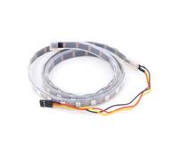 Oxxggkao Cinta de luz LED 5050 5V Dream Color 1m / 39.37in Cinta de iluminación Flexible con Controlador IC Incorporado para Efectos Decorativos de Habitaciones y estantes