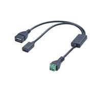 Oxxggkao Panel solar de 12 V a USB tipo C 5 V 3 A cable de carga y textura metálica para dispositivos de alimentación al aire libre, conexión de fuente de alimentación USB tipo C