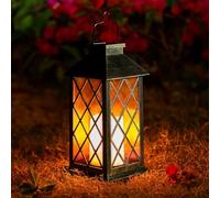 OxyLED Farol Solar Exterior Grande, Farolillos Solares Exterior LED IP44 Impermeables, Lámpara Solar Decorativa Vintage para Jardín, Terraza, Patio, Árbol, Mesa y Camping
