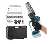 Oxylonty Mini motosierra con batería de 6 y 8 pulgadas, sin escobillas, 600 W, sin batería, compatible con Makita 18 V para jardín