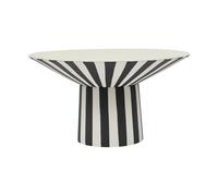 OYOY Centro de mesa Toppu alto Ø30x17 cm White-black