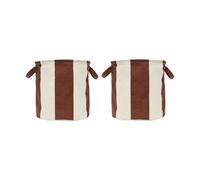 OYOY Cesta de almacenamiento Kara medium Ø32x32 cm 2-pack Nutmeg