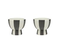 OYOY Huevera Toppu 2-pack White-black