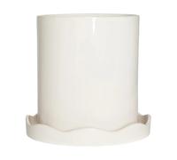 OYOY Maceta con base Nami medium Ø21.5 cm White