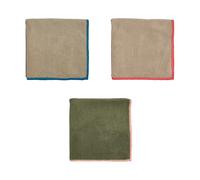 OYOY Paño de microfibra Mundus 30x30 cm 3 piezas Olive-clay