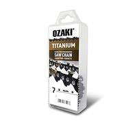 OZAKI - Cadena motosierra 3/8 LP E50 - Titanio - Calibre 1,5 mm (0,058") - Perfil de gubia semicuadrada - 50 entrenadores