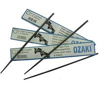 OZAKI - Lima cadena motosierra 3/8.404 - Lima redonda - Cuidado y afilado - Diámetro 5,5 mm (7/32") - Longitud 20 cm (8") - Caja de 6 limas