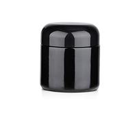 OZCHIN Tarro de vidrio hermético a prueba de olores, recipiente de vidrio con protección UV, contenedor multiusos para café y té, recipiente de especias de hierbas, tapa de rosca, bloqueo de olor (100