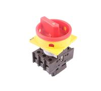 Eaton P1-25/EA/SVB A/SVB Interruptor General, 3 Polos, 25 A, Función de Parada de Emergencia, Bloqueable en posición 0, Montaje Empotrado, 6.5 cm x 6.5 cm x 11.9 cm