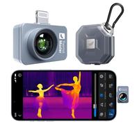 P2 Pro Cámara termográfica con lente macro, superresolución de 512 × 384, zoom de 15x, compatible con la serie iPhone (incluidas las 15 y 16), con funda protectora portátil incluida