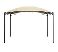 Pabellón 3x4x2,65 M Crema 180 G/M² | Estructura de acero macizo, Techo con revestimiento PA, ideal para barbacoa y picnic