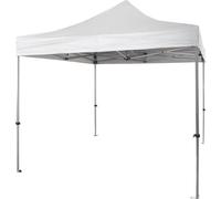 Pabellón de aluminio plegable profesional con estructura hexagonal, modelo Market 3x3, color blanco, impermeable