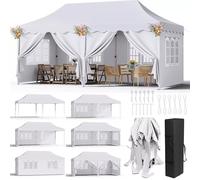 Pabellón para jardín - Carpa plegable - Cubierta - Tienda de campaña para fiestas - Puesto de mercado - 3x6 metros - Resistente a los rayos UV
