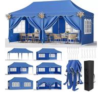 Pabellón para jardín - Carpa plegable - Cubierta - Tienda de campaña para fiestas - Puesto de mercado - 3x6 metros - Resistente a los rayos UV