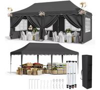Pabellón para jardín - Carpa plegable - Cubierta - Tienda de campaña para fiestas - Puesto de mercado - 3x6 metros - Resistente a los rayos UV