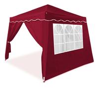 Pabellón plegable Capri Vino Tinto 3x3m incl 4 paredes laterales