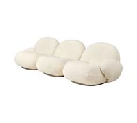 GUBI Sofá de 3 plazas con reposabrazos Pacha Karakorum 001-pearl gold