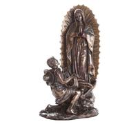Pacific Giftware 10 Inch Our Lady of Guadalupe San St Juan Diego Saint Estatua Virgen Miracle Religious Coleccionable Estatuilla Cast Bronce Estatua