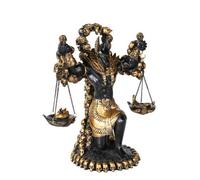 Pacific Giftware Ancient Egyptian God Anubis of Underworld by Ankh Altar Guardian of Scales The Heart Against Avestruz - Figura Decorativa de Plumas de Avestruz