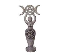Pacific Giftware Figura de pentáculo de la Diosa Espiral de Triple Luna wicca, decoración de Bruja