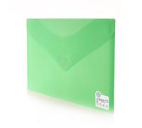 Pack 10 Carpeta Sobre Cierre de Velcro - Tamaño A5/Cuartilla - REF 90405- En 4 Colores Blush Pastel con acabado Soft Touch Fabricados en Polipropileno - 100% Eco -100% Reciclable by Office Box. Green