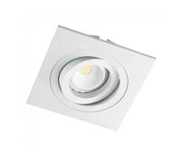 wonderlamp Clasic W-E0 Foco empotrable cuadrado, Blanco, 10 UNIDADES