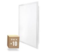 Pack 10 Panel LED 40W 4400Lm 4200ºK 60x60Cm Enrejado UGR19 40.000H [HO-PG-600x600-40W-W-PK10] | Greenice