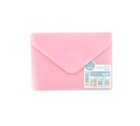 Pack 10 Ud. Carpeta Sobre con Cierre de Velcro - Tamaño A7 para hasta 100 Hojas 80 grs. - REF 90918 - 4 Colores Blush Pastel Opacos con Textura Soft Touch - 100% reciclable -by Office Box Blush Pink