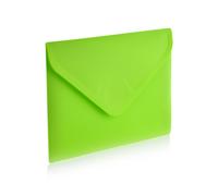 Pack 10 Ud. Carpeta Sobre con Cierre de Velcro - Tamaño A7 para hasta 100 Hojas 80 grs. - REF 90918 - 5 Colores Vital Opacos con Textura Soft Touch - 100% reciclable -by Office Box Vital Green