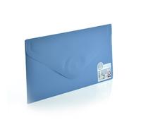 Pack 10 Ud. Carpeta Sobre con Cierre de Velcro - Tamaño Recibo/DL (Carta) para hasta 100 Hojas 80 grs. - REF 90518- 5 Colores Vital Colors Sólidos con Textura Soft Touch - 100% reciclable -by Office B