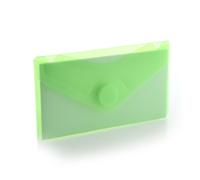 Pack 10 Ud. Carpeta Sobre con Cierre de Velcro - Tamaño Tarjeta para hasta 100 Hojas 80 grs. - REF 906 - 5 Colores Classic Traslucidos con Textura Soft Touch - 100% reciclable -by Office Box Green
