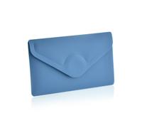 Pack 10 Ud. Carpeta Sobre con Cierre de Velcro - Tamaño Tarjeta para hasta 100 Hojas 80 grs. - REF 906 - 5 Colores Vital Opacos con Textura Soft Touch - 100% reciclable -by Office Box Blue Vital