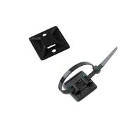 pack 100 unid. base de anclaje adhesiva para bridas 3,6mm negra